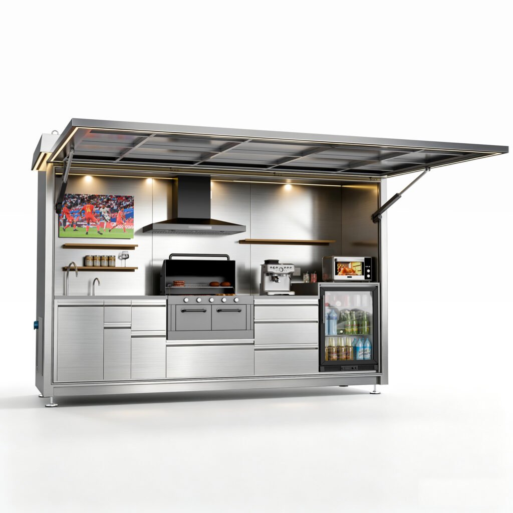 WinZora modular stainless-steel outdoor kitchen system